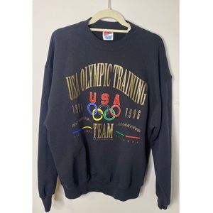 VINTAGE USA Olympic Training Crewneck Sweatshirt | Size XL